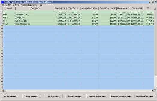 Hedge Fund Tracker Software